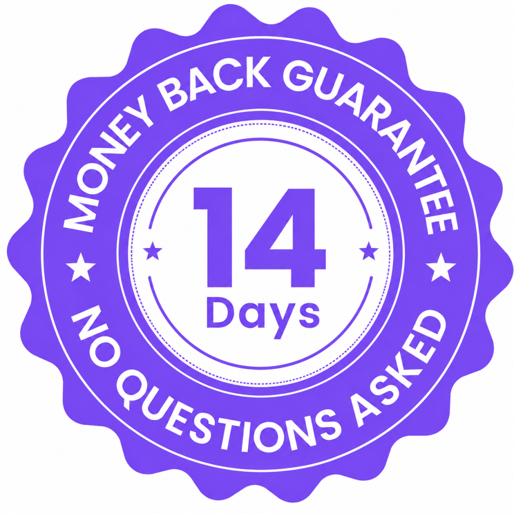 14 days money back guarantee - badge