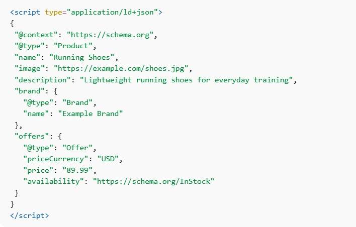 Wix JSON-LD Schema Example