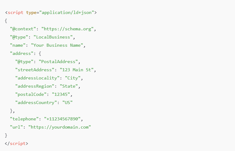 JSON-LD Code Example