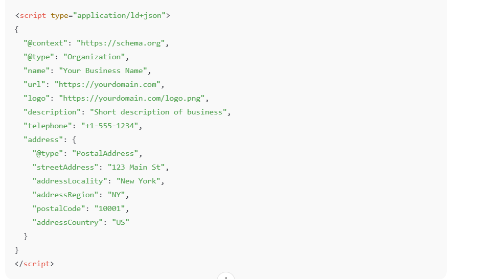 JSON-LD Code Example