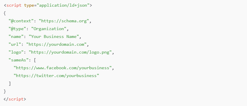 JSON-LD Code Example