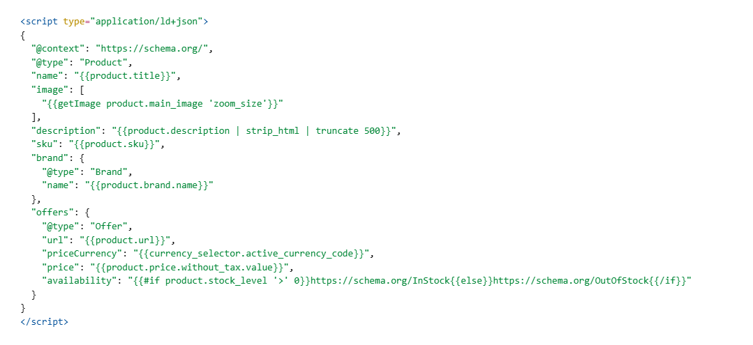 JSON-LD Code Example