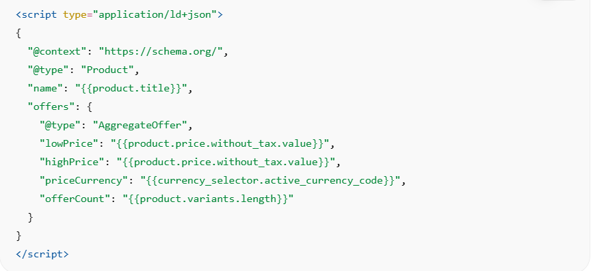 JSON-LD Code Example