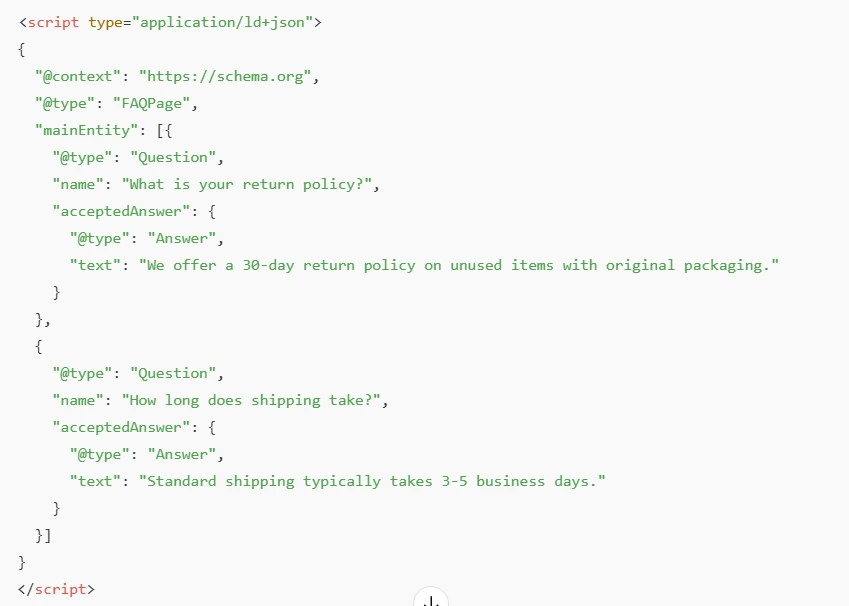 Product Schema JSON-LD Example
