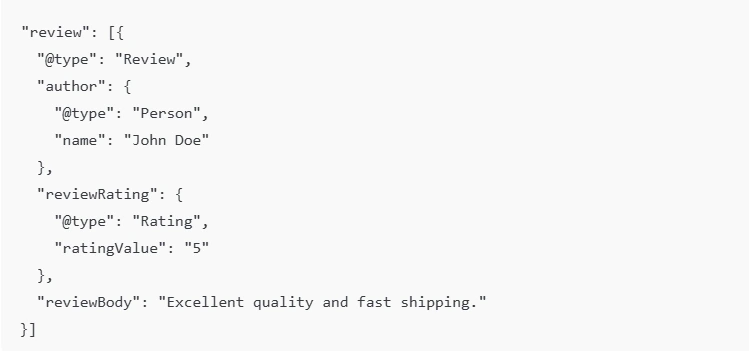 Product Schema JSON-LD Example