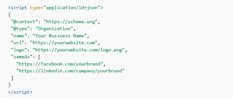 Adding Schema site-wide in Squarespace Settings