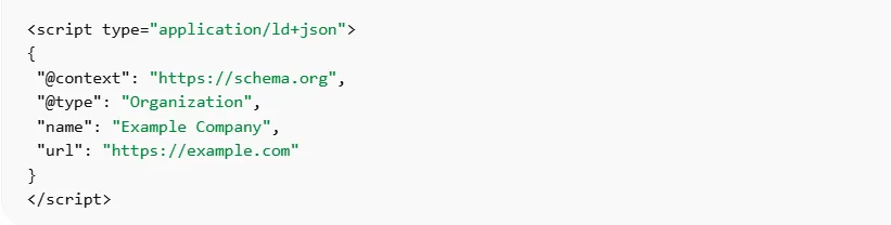 JSON-LD Code Example