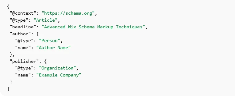 JSON-LD Code Example
