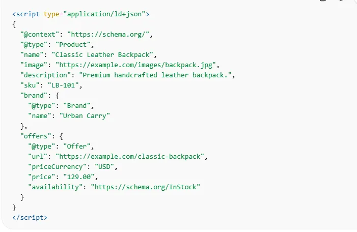 JSON-LD Code Example