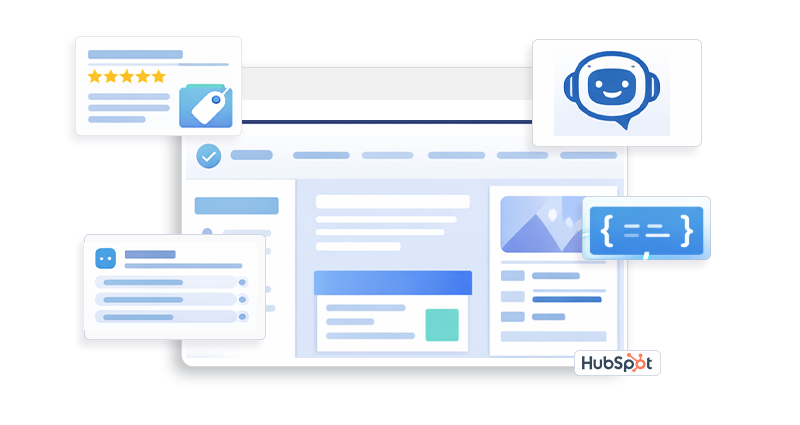 How to Add Dynamic JSON-LD Schema in HubSpot create vector image for blog banner