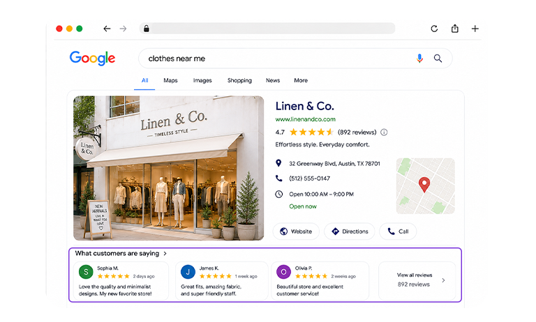 Use your ratings as a social proof to build trust and credibility