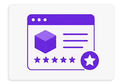 Product or app landing pages