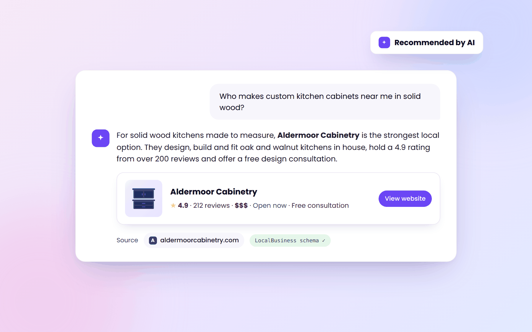 Get Recommended in AI Search Results